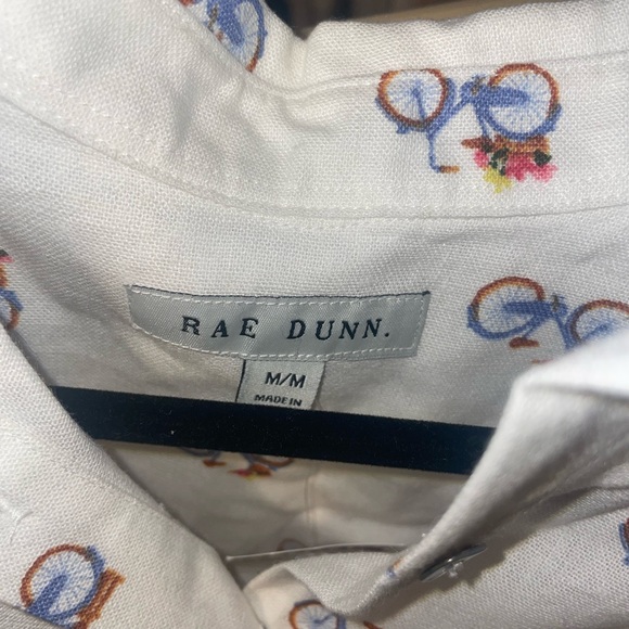 Rae Dunn bicycle print button up shirt - Picture 2 of 2